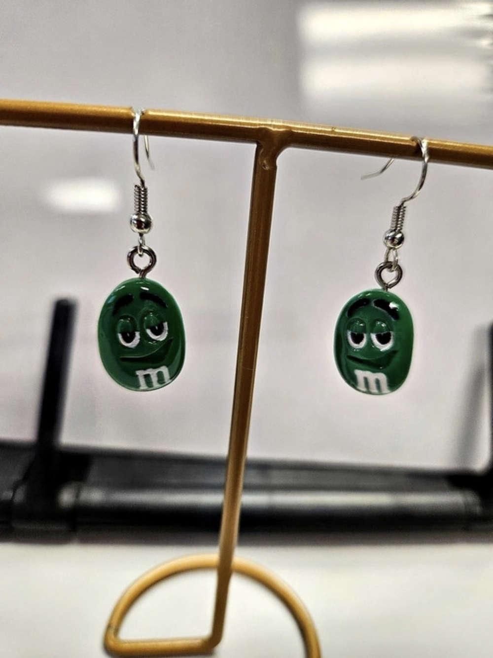 Green Character Earrings
